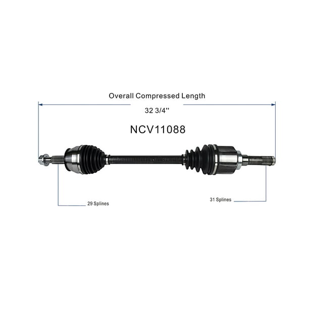 Axle Shaft Assembly Pair Set Front Left & Right for Aviator Explorer Mountaineer Axle Shaft Assembly Pair Set Front Left & Right for Aviator Explorer Mountaineer